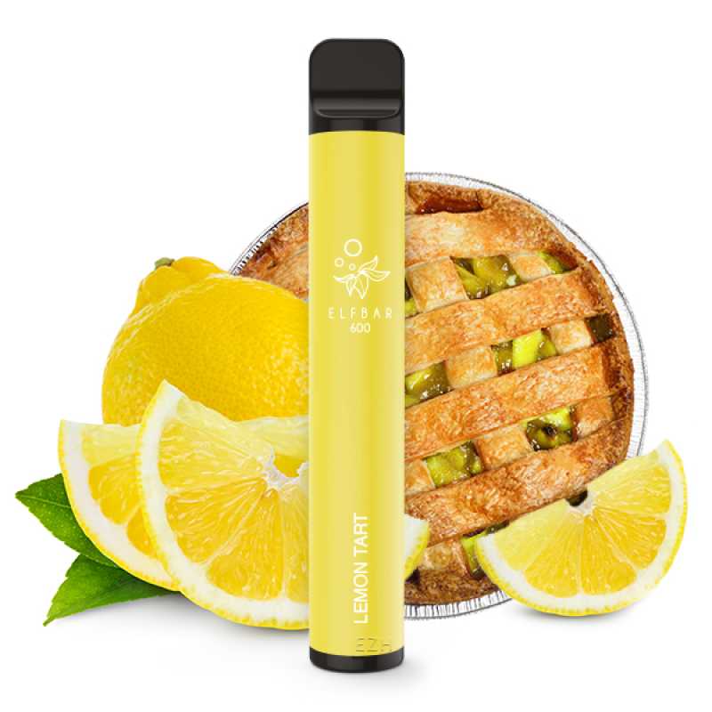 Elf Bar 600 Lemon Tart Einweg-E-Zigarette mit 2% Nikotin oder nikotinfrei – Vapestick jetzt bei semyshop.de online bestellen!